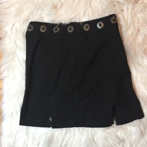 Vintage high waisted concho skirt